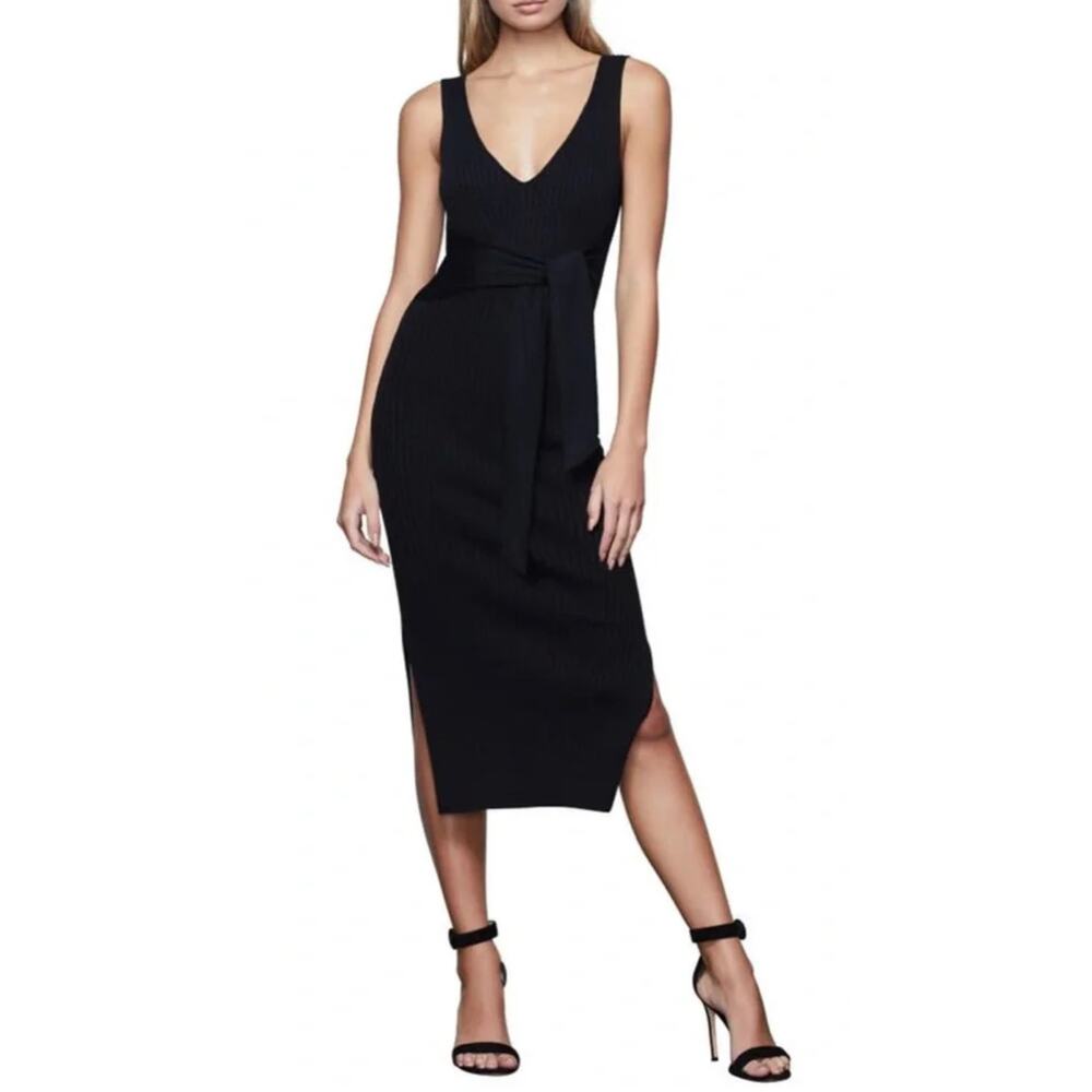 Good American Belted Knit Midi Dress, Size 5